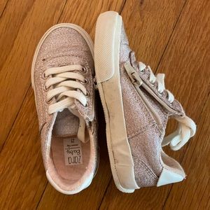 Zara light pink sparkle tennis shoes Sz 23